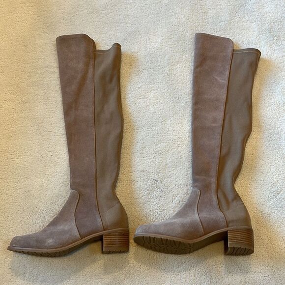 Tan Women’s Thigh High Boots. Suede. Size 6. Insole measures 9” - Picture 2 of 6